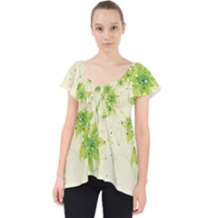 Leaf Green Star Beauty Lace Front Dolly Top