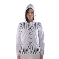 Line Black Sun Arrow Hooded Wind Breaker (women)