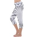 Line Black Sun Arrow Capri Yoga Leggings View2