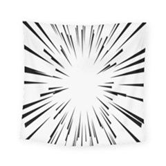 Line Black Sun Arrow Square Tapestry (small) by Mariart