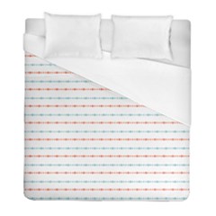 Line Polka Dots Blue Red Sexy Duvet Cover (full/ Double Size)