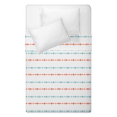 Line Polka Dots Blue Red Sexy Duvet Cover Double Side (single Size)