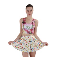 Flower Star Rose Sunflower Rainbow Smal Mini Skirt by Mariart