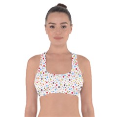 Flower Star Rose Sunflower Rainbow Smal Cross Back Sports Bra