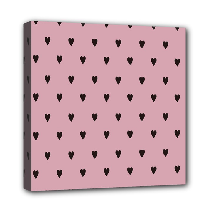 Love Black Pink Valentine Mini Canvas 8  x 8 