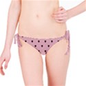 Love Black Pink Valentine Bikini Bottom View1