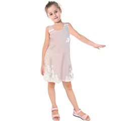 Love Heart Flower Purple Sexy Rose Kids  Sleeveless Dress