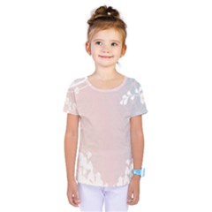 Love Heart Flower Purple Sexy Rose Kids  One Piece Tee