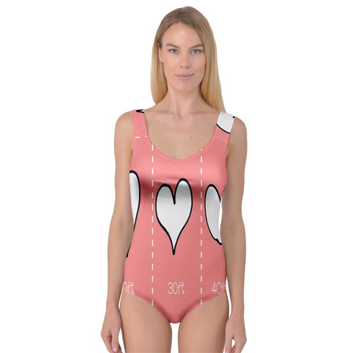 Love Heart Valentine Pink White Sexy Princess Tank Leotard 