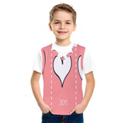 Love Heart Valentine Pink White Sexy Kids  Sportswear