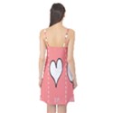 Love Heart Valentine Pink White Sexy Camis Nightgown View2