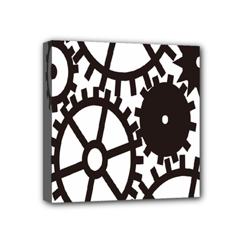 Machine Iron Maintenance Mini Canvas 4  X 4  by Mariart