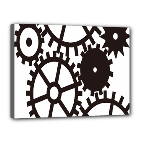 Machine Iron Maintenance Canvas 16  X 12 