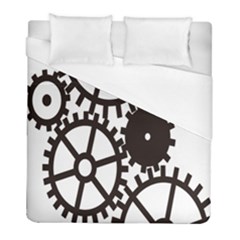 Machine Iron Maintenance Duvet Cover (full/ Double Size) by Mariart