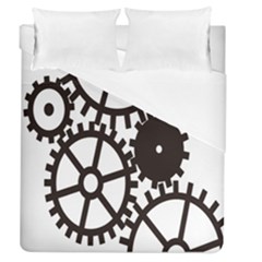 Machine Iron Maintenance Duvet Cover (queen Size) by Mariart