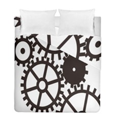 Machine Iron Maintenance Duvet Cover Double Side (full/ Double Size) by Mariart