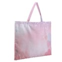 Love Heart Pink Valentine Flower Leaf Zipper Large Tote Bag View2