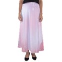 Love Heart Pink Valentine Flower Leaf Flared Maxi Skirt View1