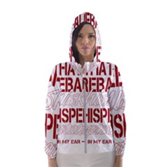 Fireball Whiskey Humor  Hooded Wind Breaker (women)