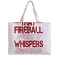 Fireball Whiskey Humor  Zipper Mini Tote Bag by crcustomgifts