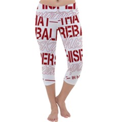 Fireball Whiskey Humor  Capri Yoga Leggings by crcustomgifts