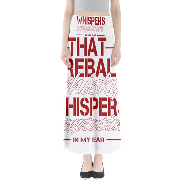 Fireball Whiskey Humor  Full Length Maxi Skirt