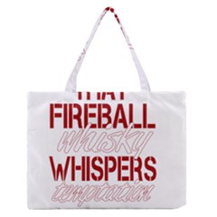 Fireball Whiskey Humor  Zipper Medium Tote Bag by crcustomgifts