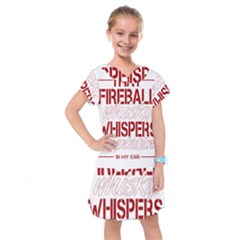 Fireball Whiskey Humor  Kids  Drop Waist Dress by crcustomgifts