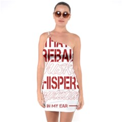 Fireball Whiskey Humor  One Soulder Bodycon Dress by crcustomgifts