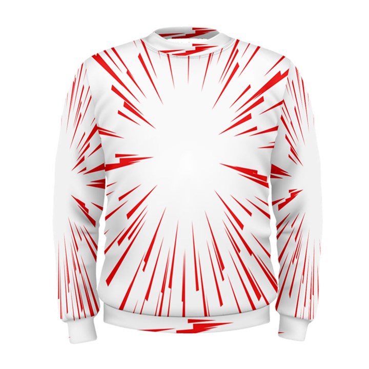 Line Red Sun Arrow Men s Sweatshirt