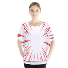 Line Red Sun Arrow Blouse