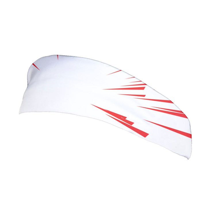 Line Red Sun Arrow Stretchable Headband