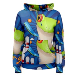 Tree Frog Bowling Women s Pullover Hoodie