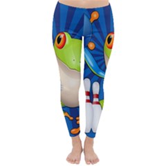 Tree Frog Bowling Classic Winter Leggings