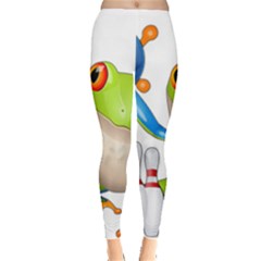 Tree Frog Bowler Leggings  by crcustomgifts