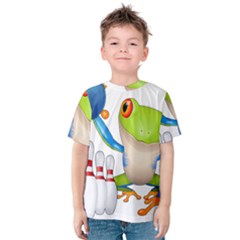 Tree Frog Bowler Kids  Cotton Tee