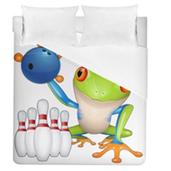 Tree Frog Bowler Duvet Cover (queen Size)