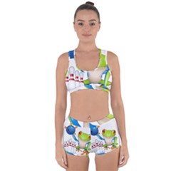 Tree Frog Bowler Racerback Boyleg Bikini Set