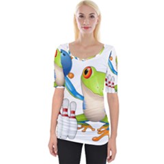 Tree Frog Bowler Wide Neckline Tee