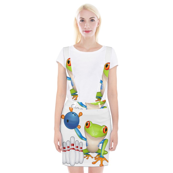 Tree Frog Bowler Braces Suspender Skirt