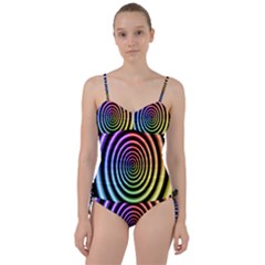 Hypnotic Circle Rainbow Sweetheart Tankini Set