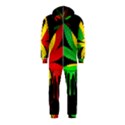 Marijuana Cannabis Rainbow Love Green Yellow Red Black Hooded Jumpsuit (Kids) View2