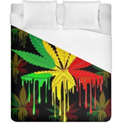 Marijuana Cannabis Rainbow Love Green Yellow Red Black Duvet Cover (california King Size)