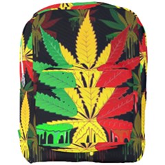 Marijuana Cannabis Rainbow Love Green Yellow Red Black Full Print Backpack