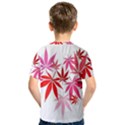 Marijuana Cannabis Rainbow Pink Love Heart Kids  Sport Mesh Tee View2