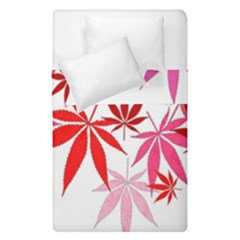 Marijuana Cannabis Rainbow Pink Love Heart Duvet Cover Double Side (single Size)