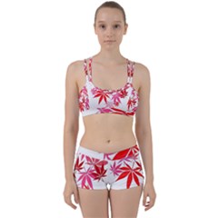 Marijuana Cannabis Rainbow Pink Love Heart Women s Sports Set by Mariart