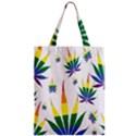 Marijuana Cannabis Rainbow Love Green Yellow Red White Leaf Zipper Classic Tote Bag View1