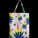 Marijuana Cannabis Rainbow Love Green Yellow Red White Leaf Zipper Classic Tote Bag View2