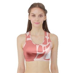 Meat Sports Bra With Border by Mariart